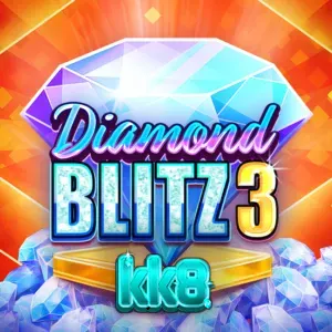 Tampilan visual mesin slot Diamond Blitz 3 dengan simbol klasik dan fitur Wild yang bergerak